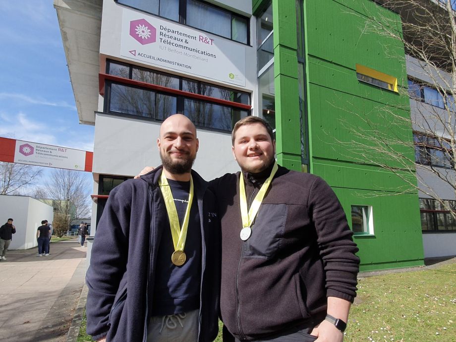 Worldskills en région : 2 étudiants en B.U.T. Réseaux et télécoms médaillés à l&rsquo;IUT Nord Franche-Comté