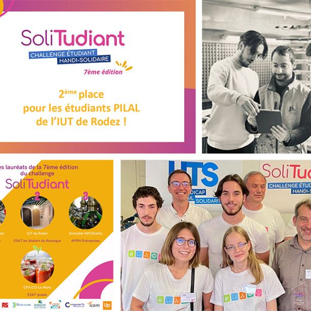 Des étudiants de l&rsquo;IUT de Rodez décrochent le 2ème prix au Challenge SoliTudiant
