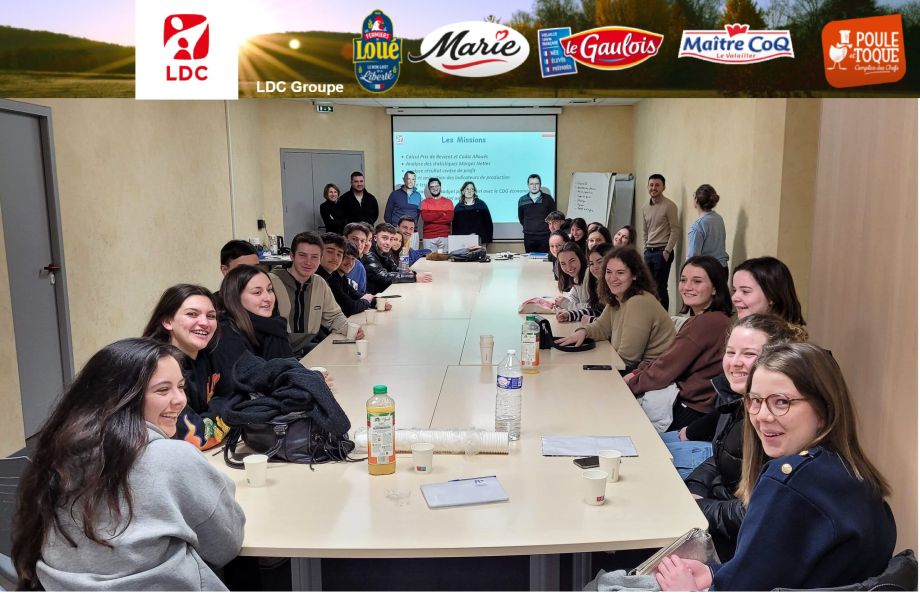 A l’IUT Angers-Cholet les étudiants de GEA visitent le groupe LDC