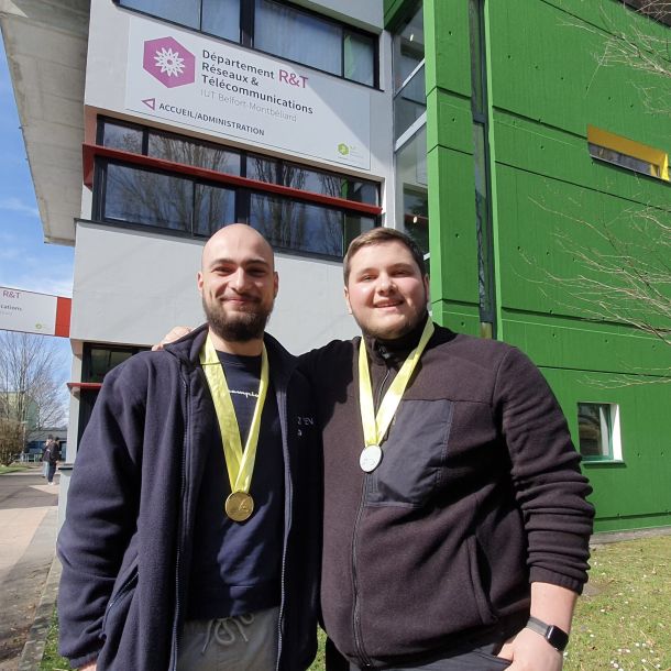 Worldskills en région : 2 étudiants en B.U.T. Réseaux et télécoms médaillés à l&rsquo;IUT Nord Franche-Comté