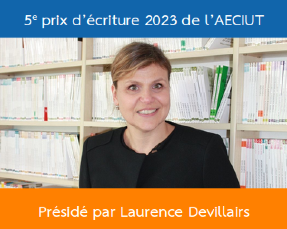 Laurence Devillairs, présidente du prix d’écriture des IUT 2023