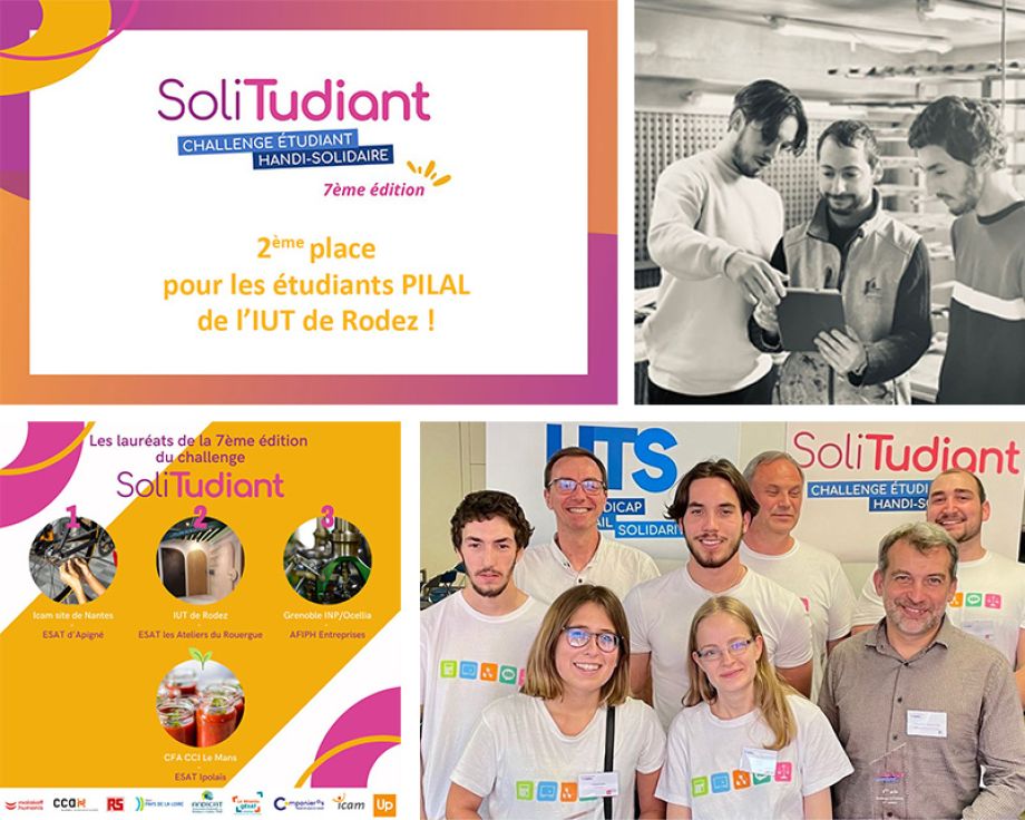 Des étudiants de l&rsquo;IUT de Rodez décrochent le 2ème prix au Challenge SoliTudiant