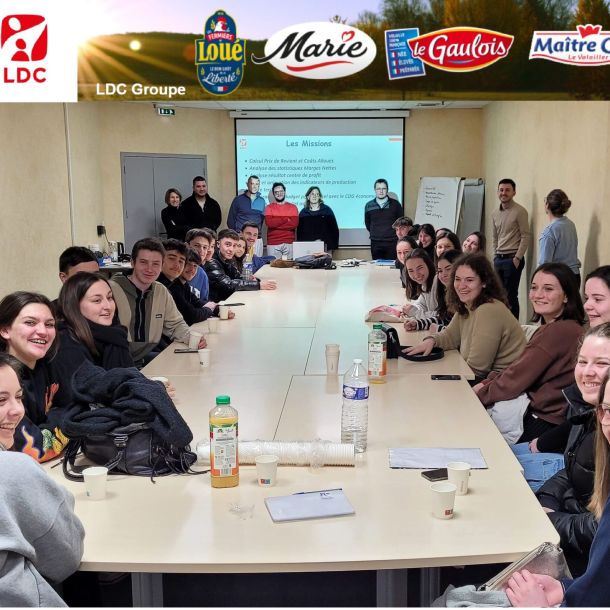 A l’IUT Angers-Cholet les étudiants de GEA visitent le groupe LDC