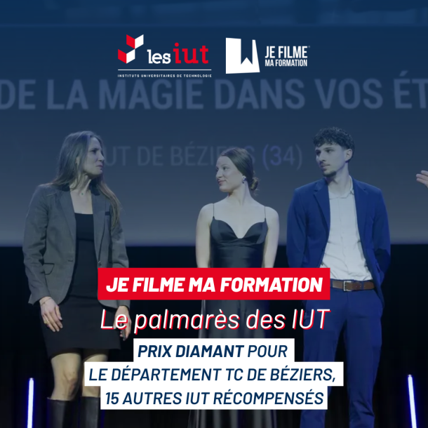 Je filme ma formation : les IUT brillent au palmarès 2025 🎥 ✨📕